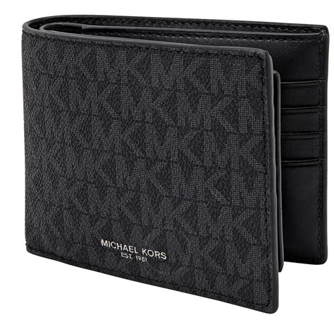 michael kors dark purple wallet|Michael Kors black wallet men's.